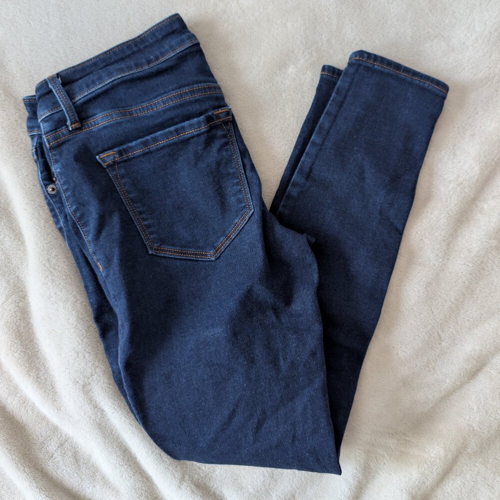 3/$30 Dark wash super skinny petite jeans